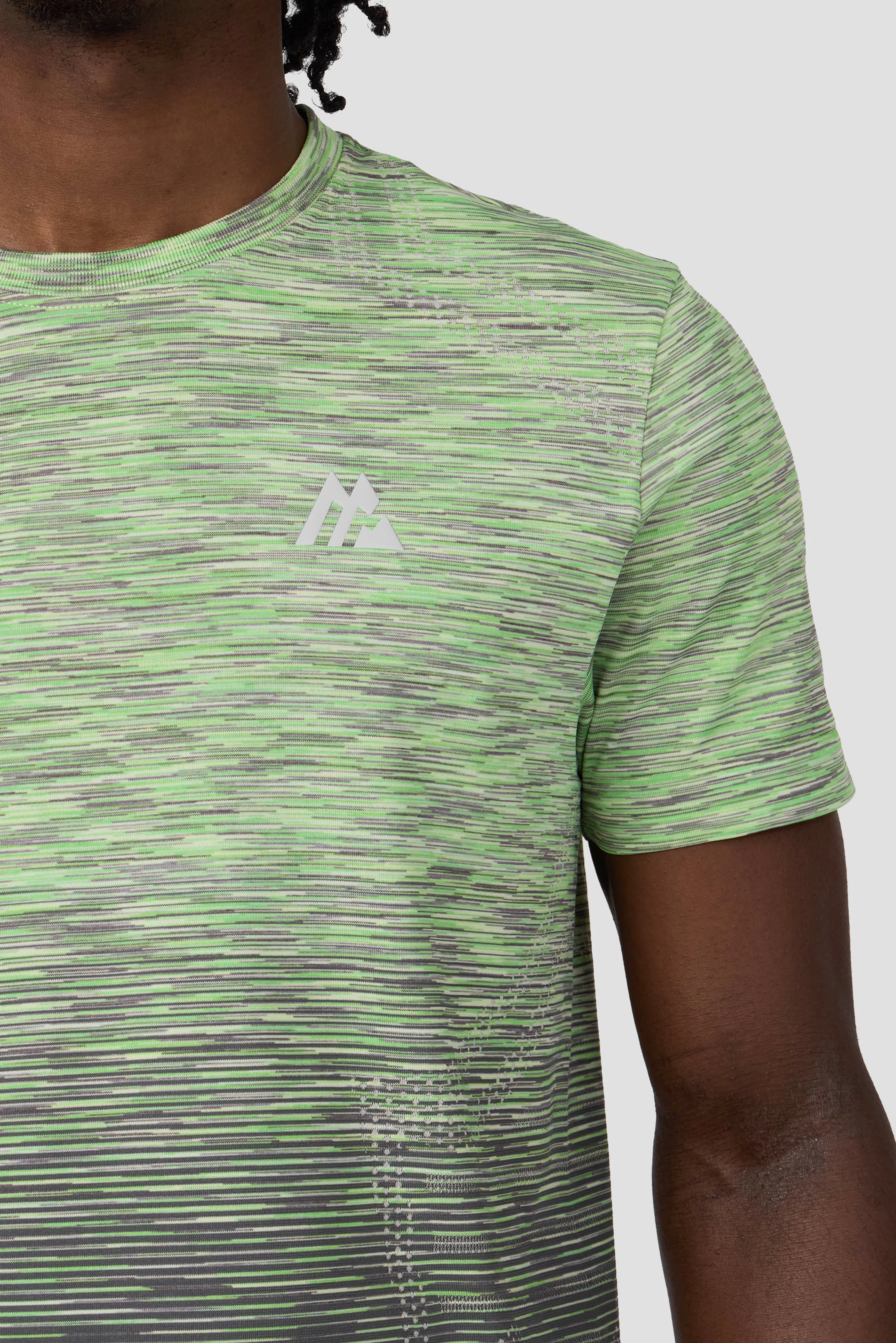 Vector Seamless T-Shirt - Green/Grey - Image 3