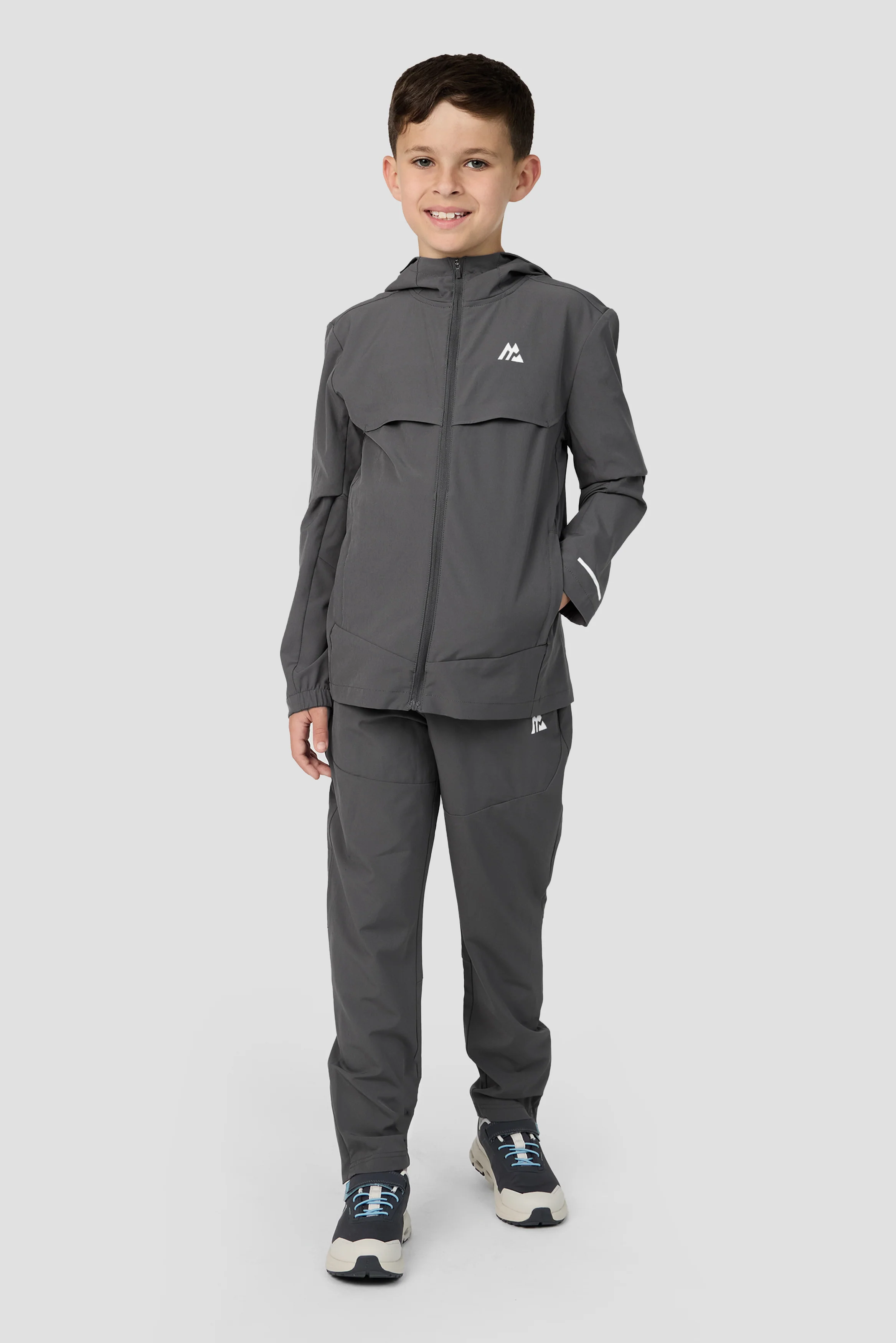 Boys Velocity Jacket - Cement Grey - Image 3