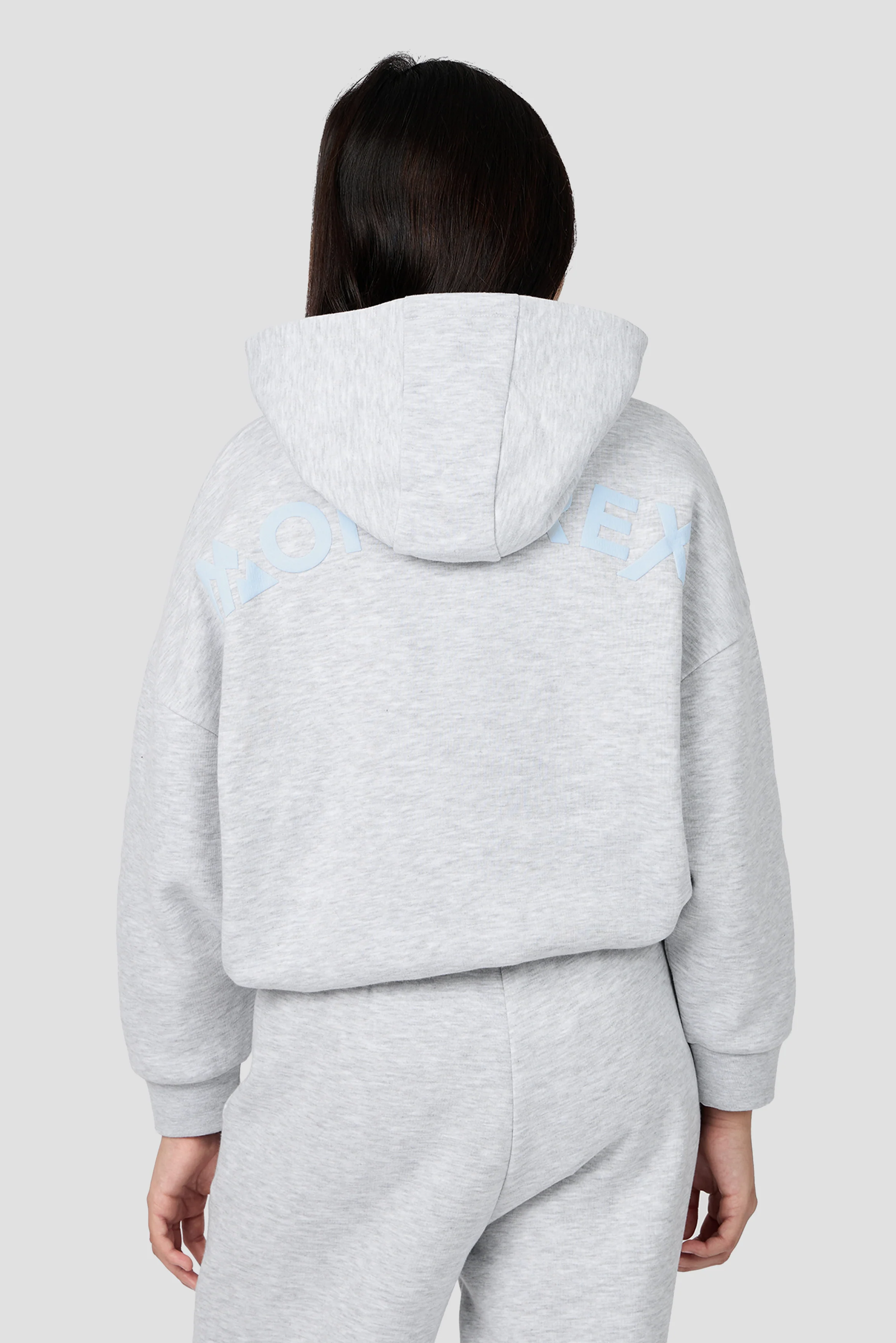 Girls Vibe Hood - Light Smoke Grey Marl/Misty Blue - Image 2