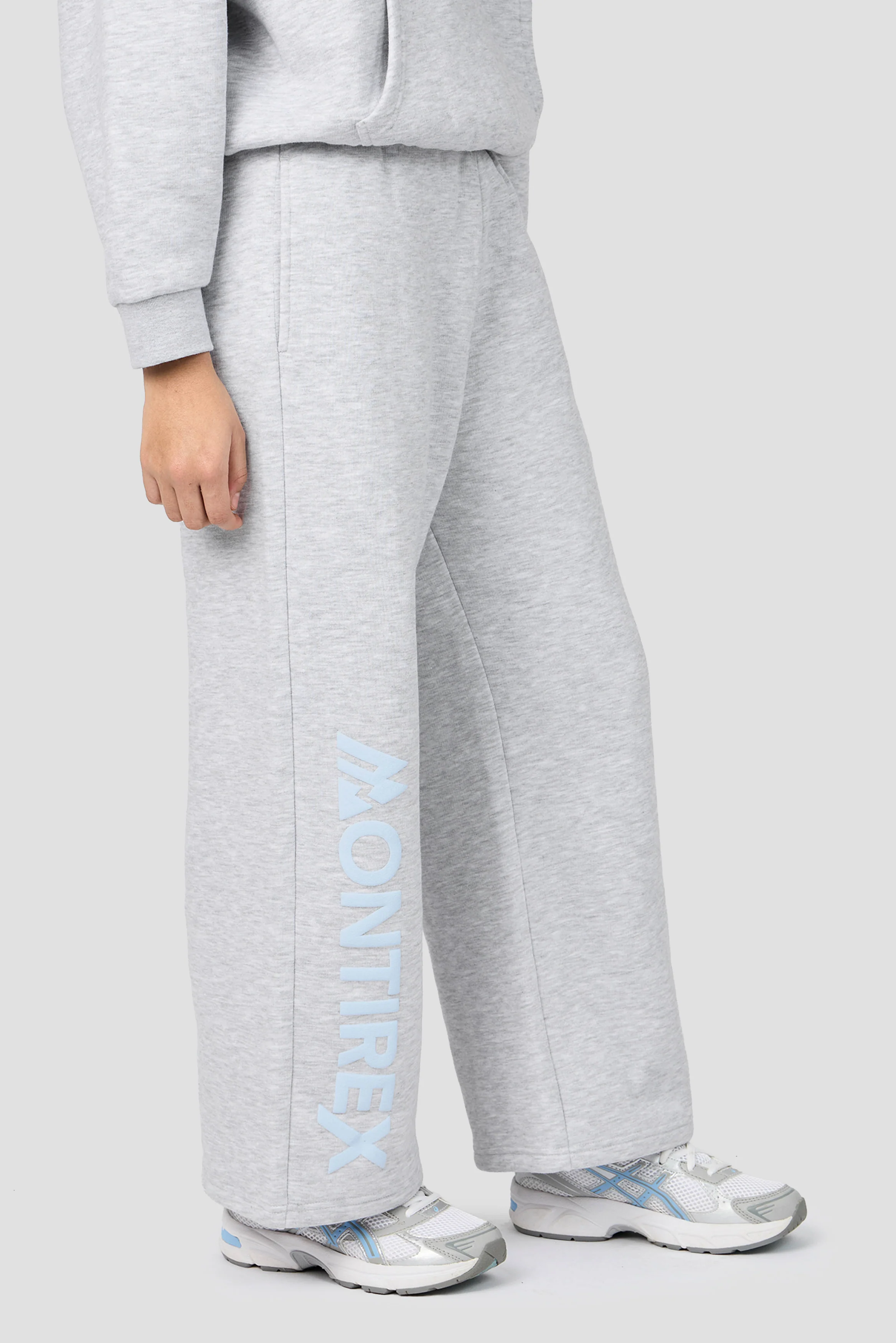 Girls Vibe Jogger - Light Smoke Grey Marl/Misty Blue - Image 2