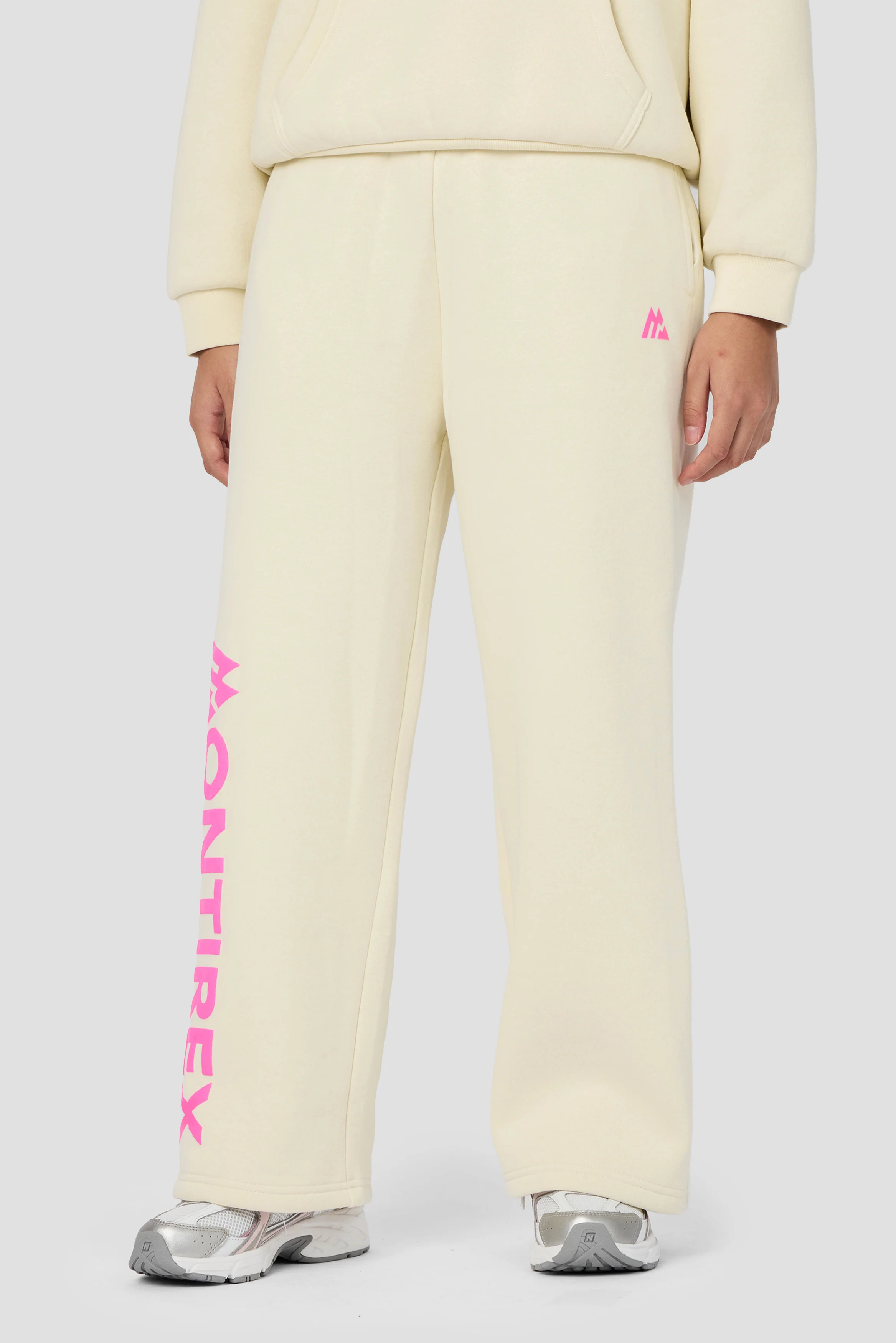 Girls Vibe Wide Leg Jogger - Vanilla Foam - Image 3
