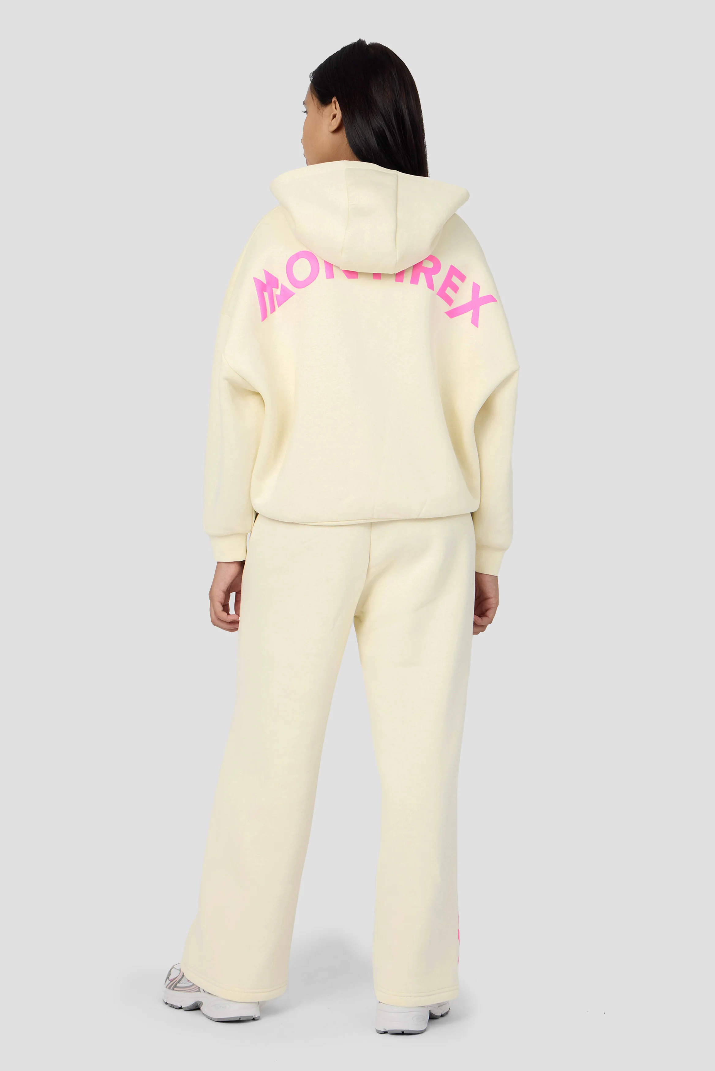 Girls Vibe Wide Leg Jogger - Vanilla Foam - Image 6