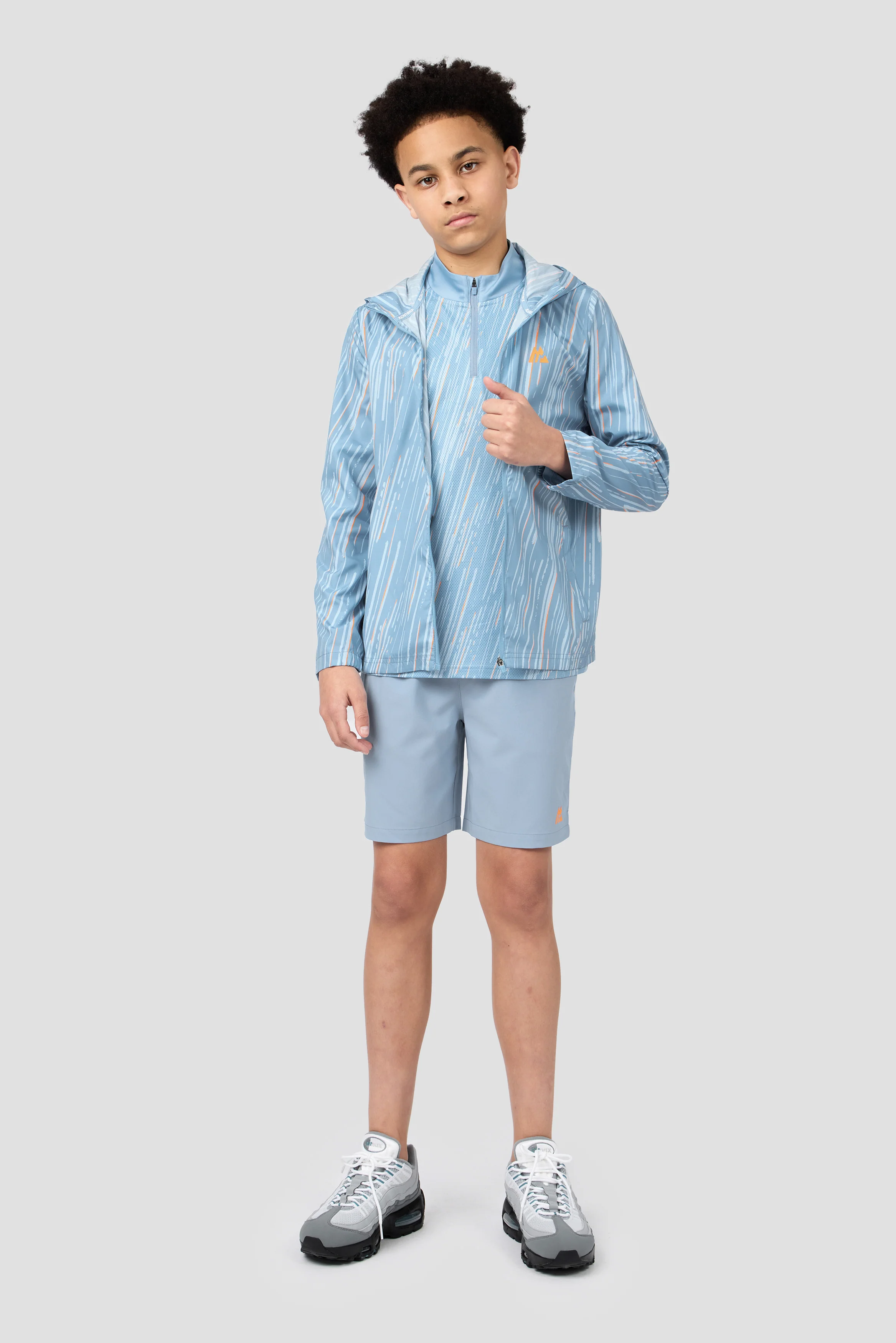 Boys Vigour 1/4 Zip - Cloudy Blue/Summer Mist - Image 4
