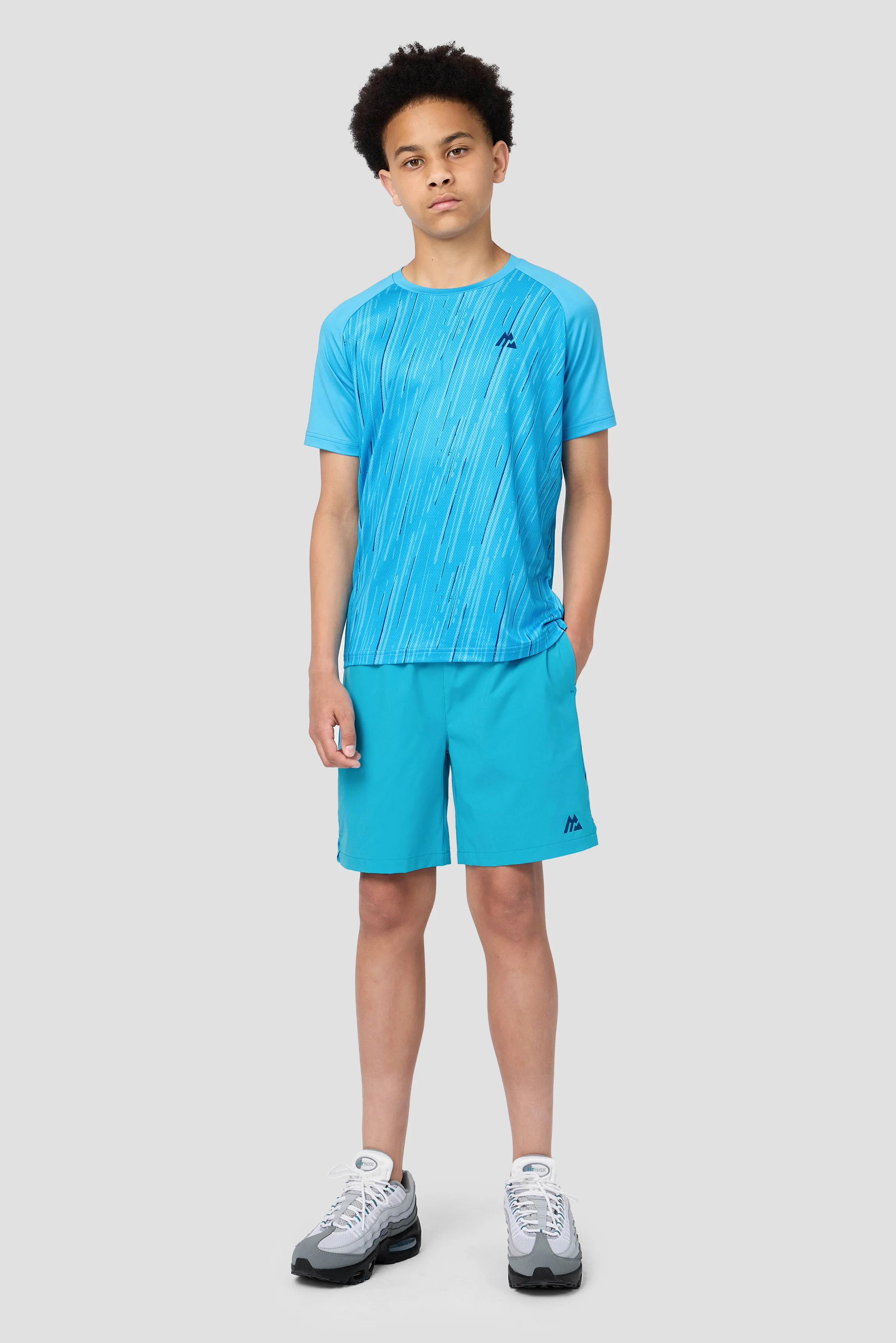 Boys Vigour Short - Maya Blue/Neon Sky - Image 3