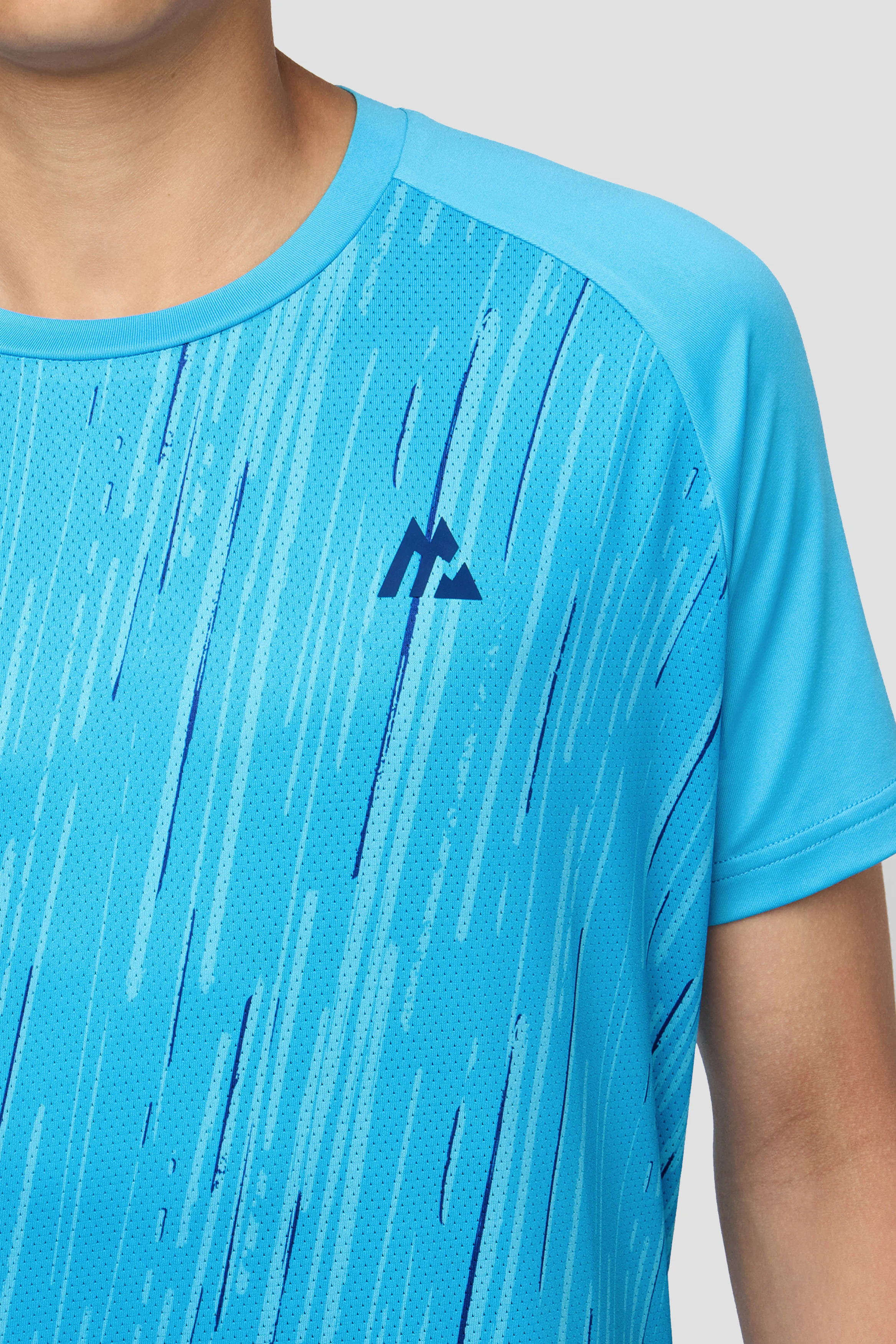 Boys Vigour T-Shirt - Maya Blue/Neon Sky - Image 3