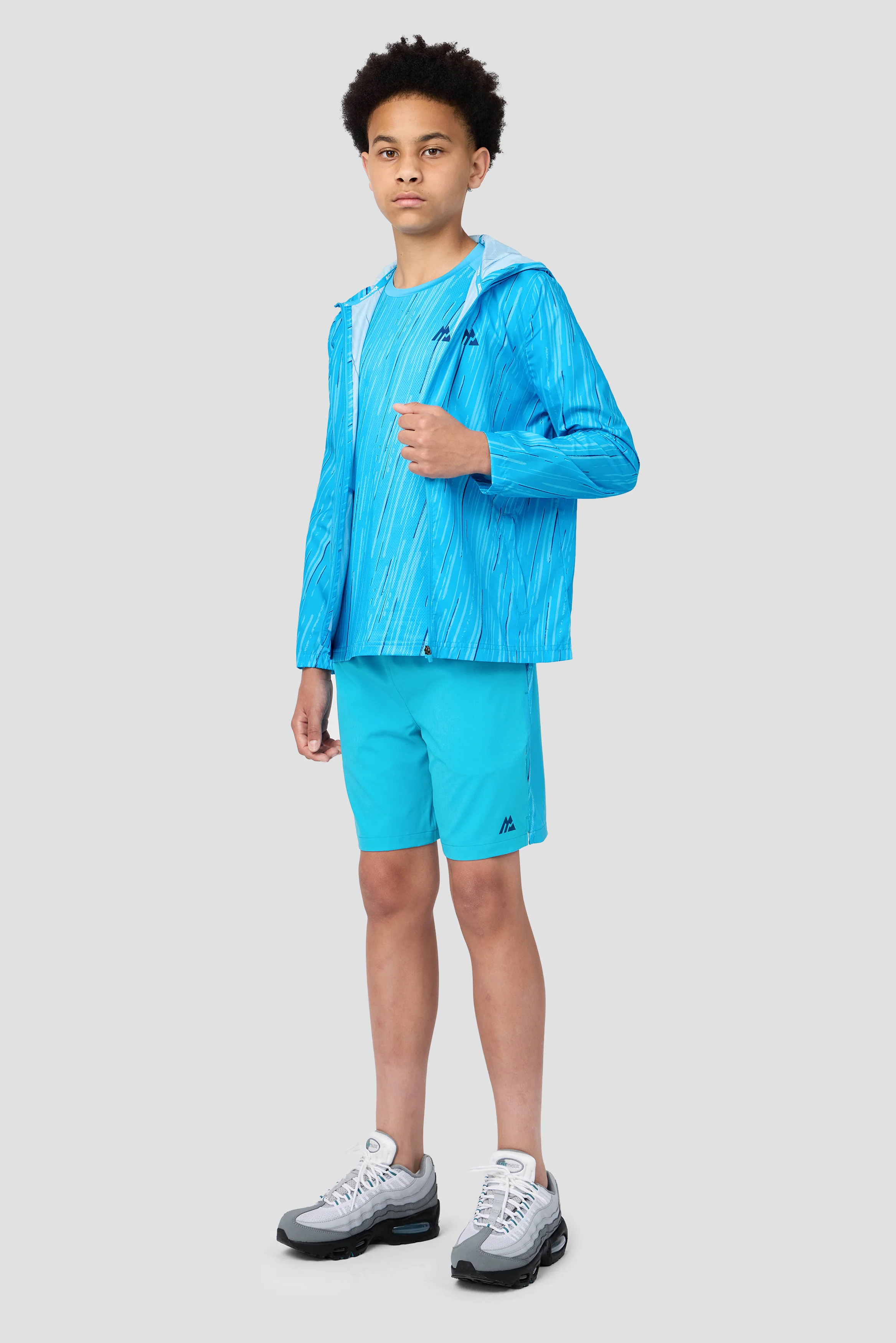 Boys Vigour T-Shirt - Maya Blue/Neon Sky - Image 4