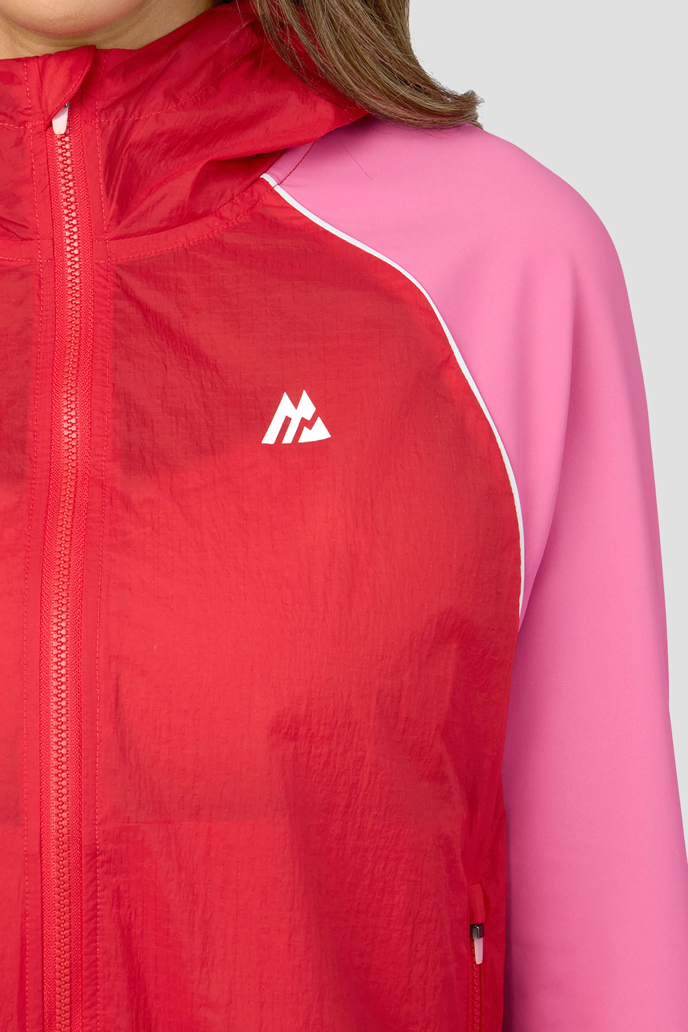 Vitality Jacket - Peony Pink/Poppy Red/White - Image 3