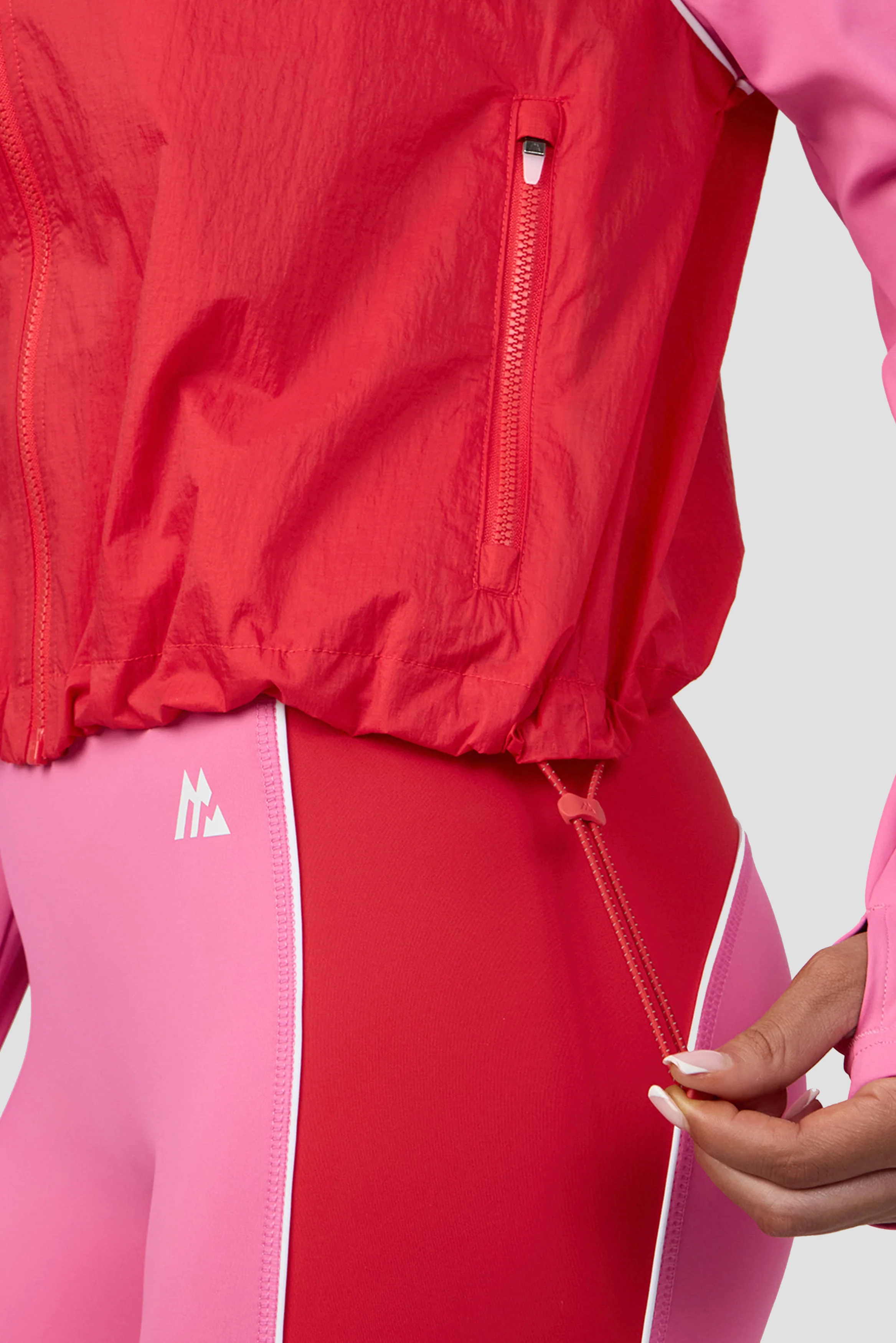 Vitality Jacket - Peony Pink/Poppy Red/White - Image 4