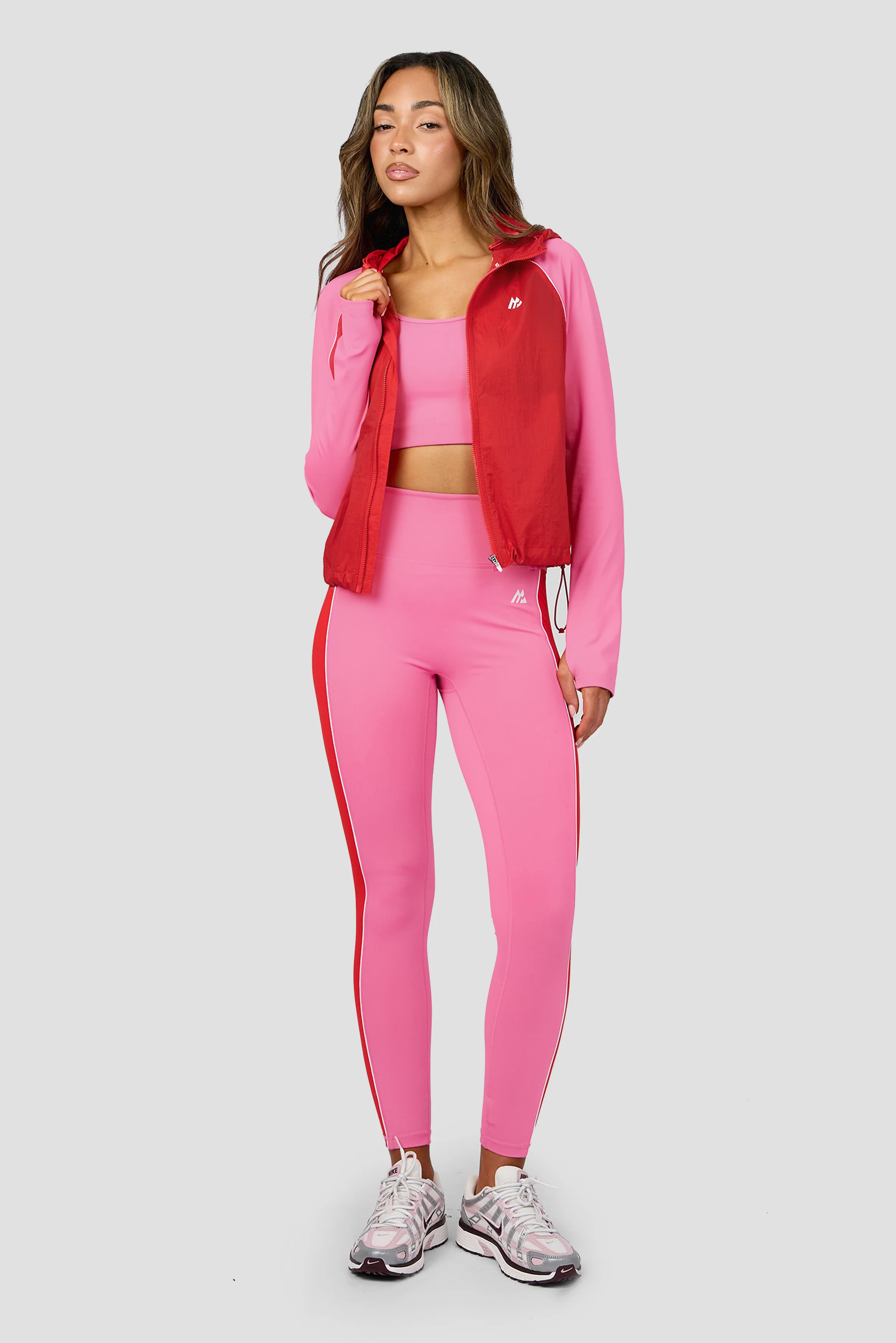 Vitality Jacket - Peony Pink/Poppy Red/White - Image 8