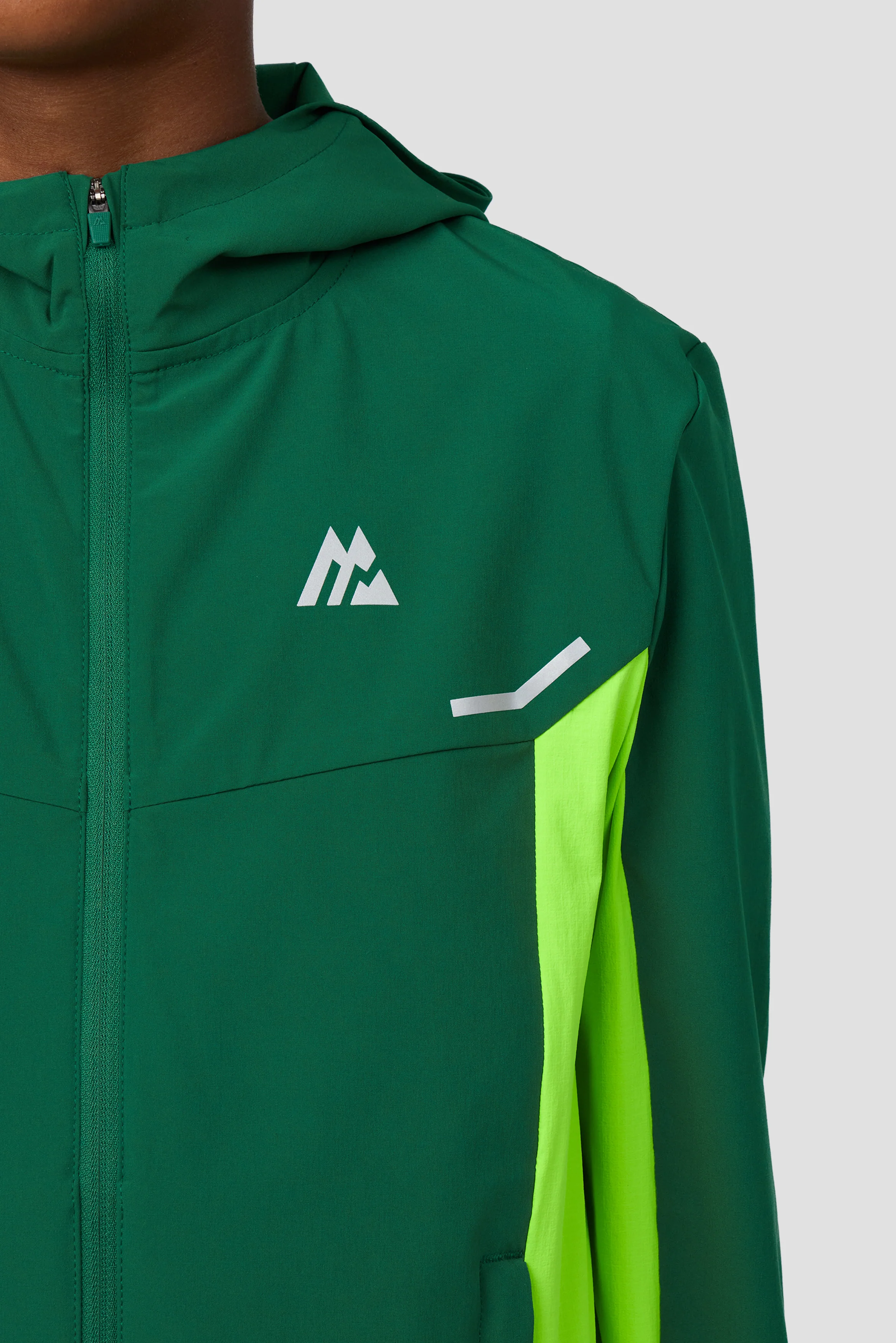 Boys Vortex Jacket - Sherwood/Neon Green - Image 5