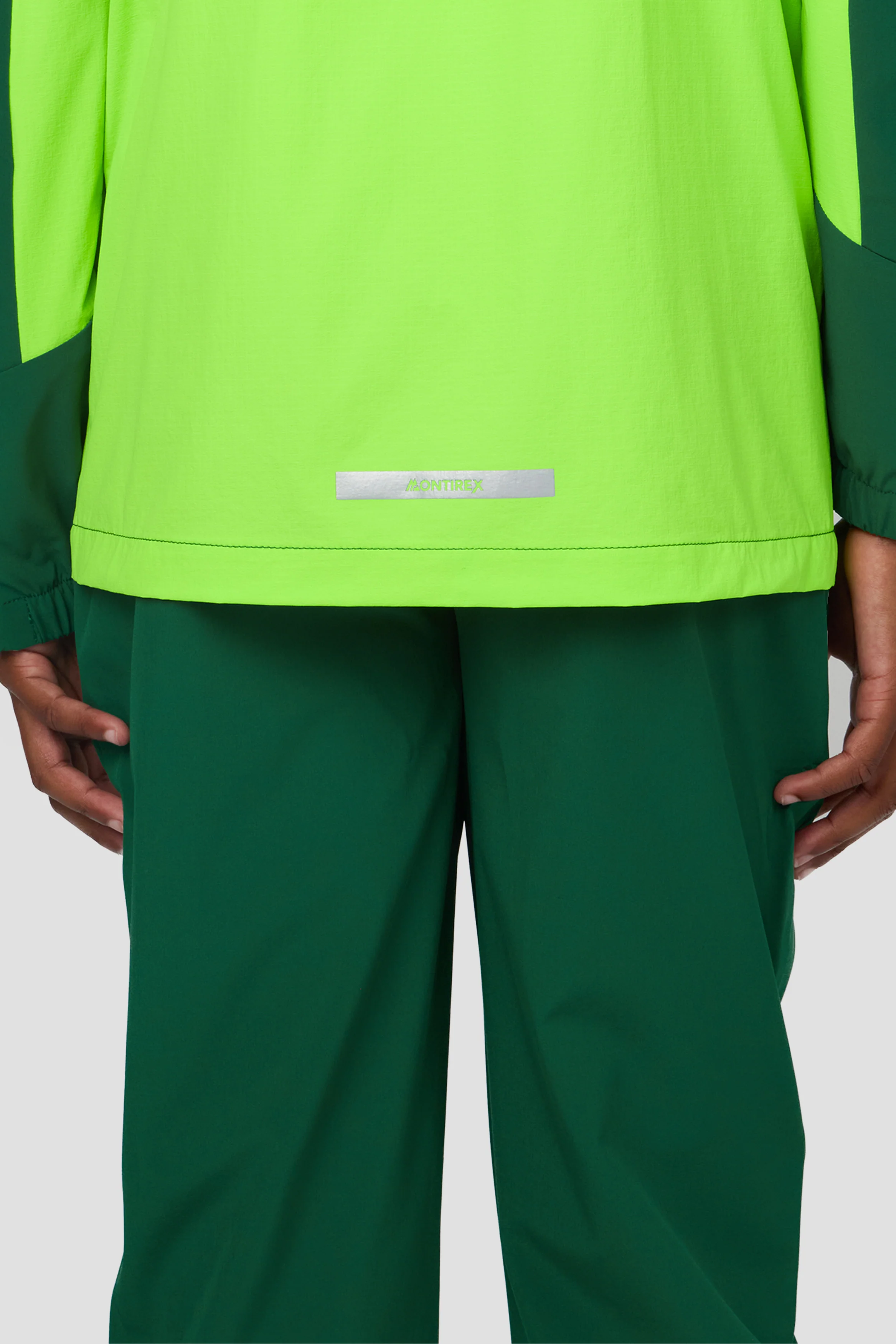 Boys Vortex Jacket - Sherwood/Neon Green - Image 6