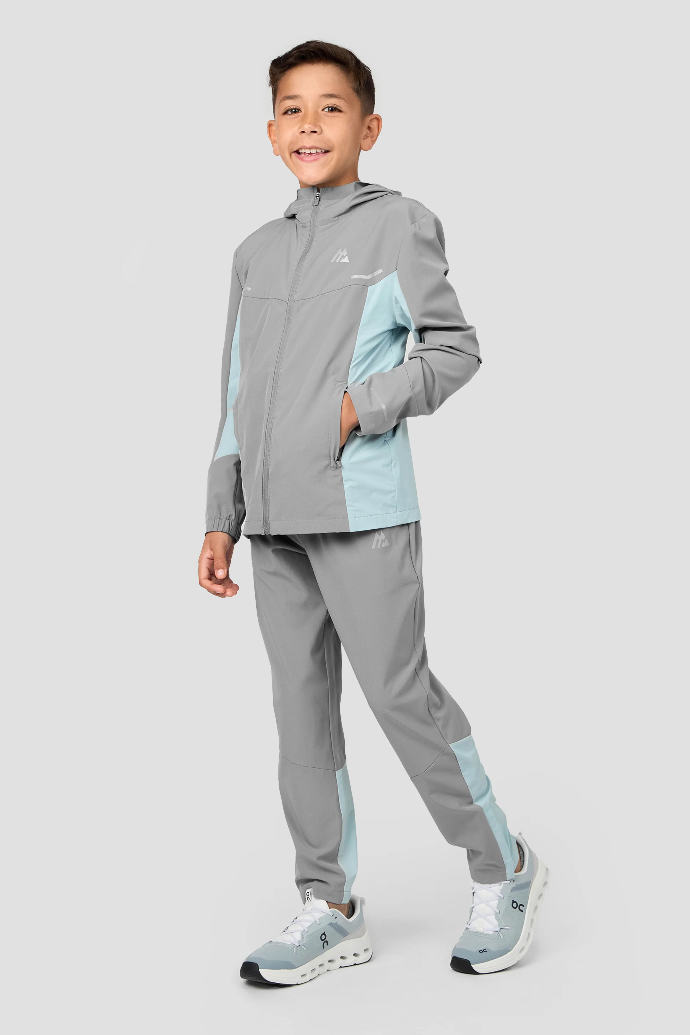 Boys Vortex Jacket - Platinum Grey/Dawn - Image 3