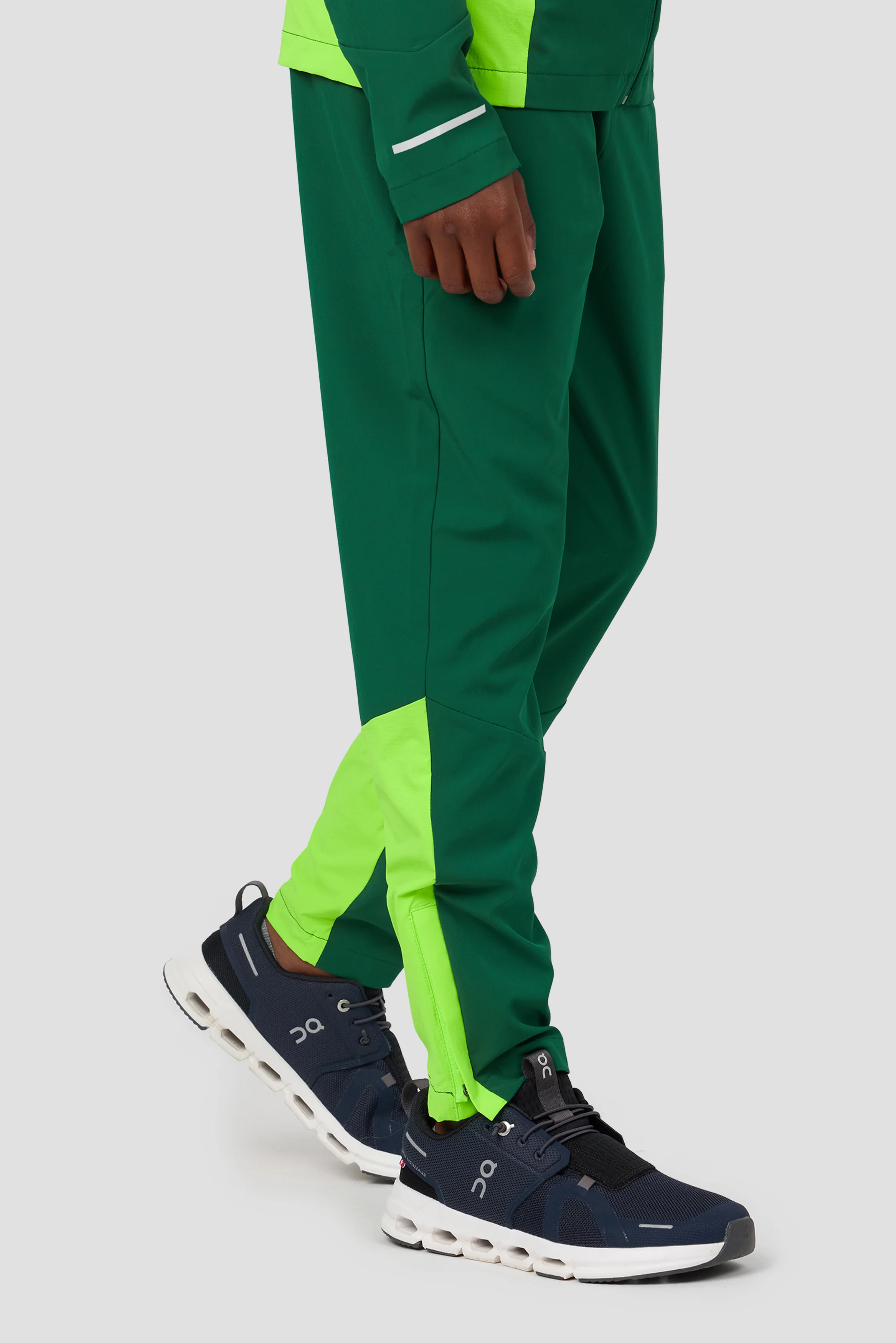 Boys Vortex Pant - Sherwood/Neon Green - Image 2