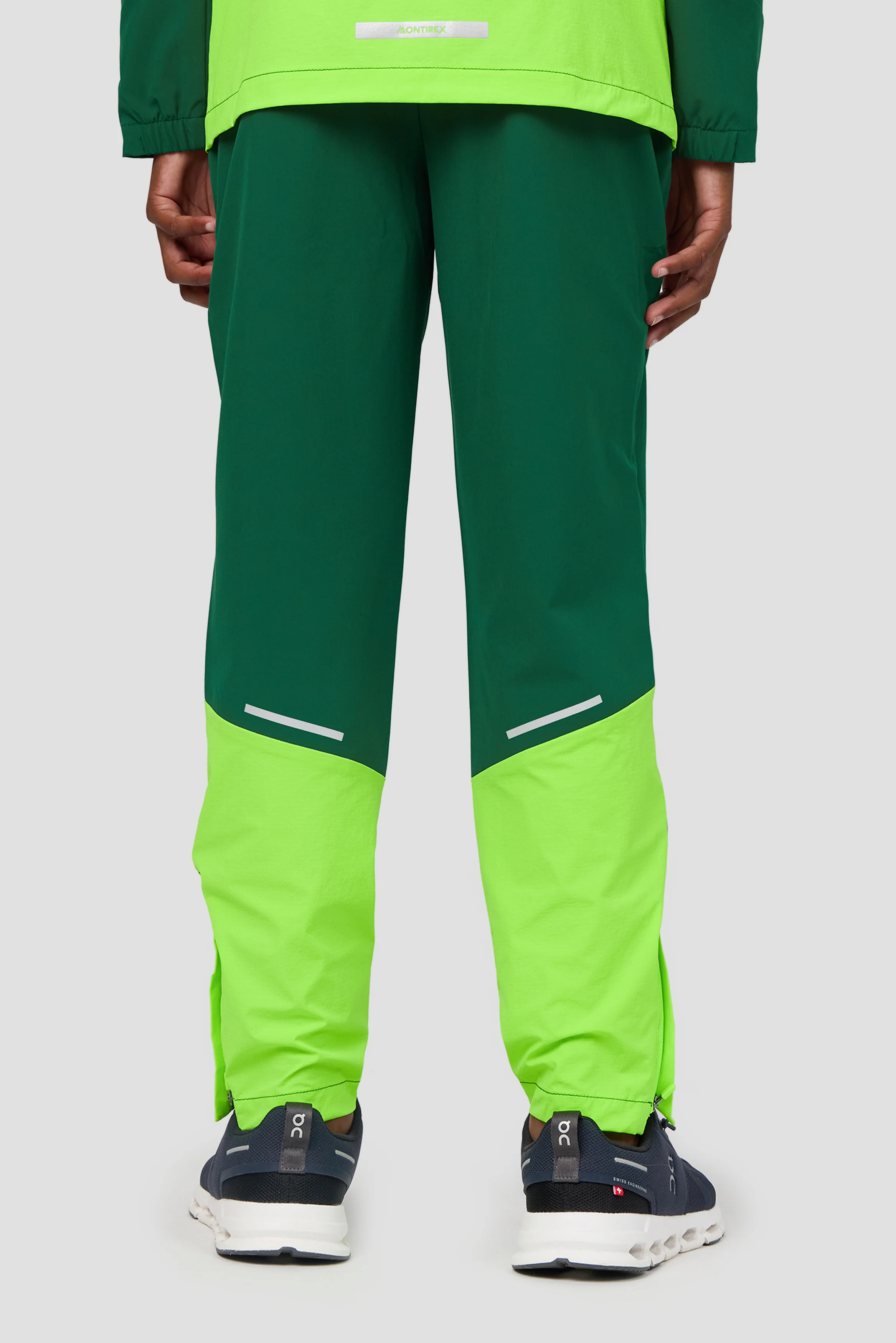 Boys Vortex Pant - Sherwood/Neon Green - Image 6