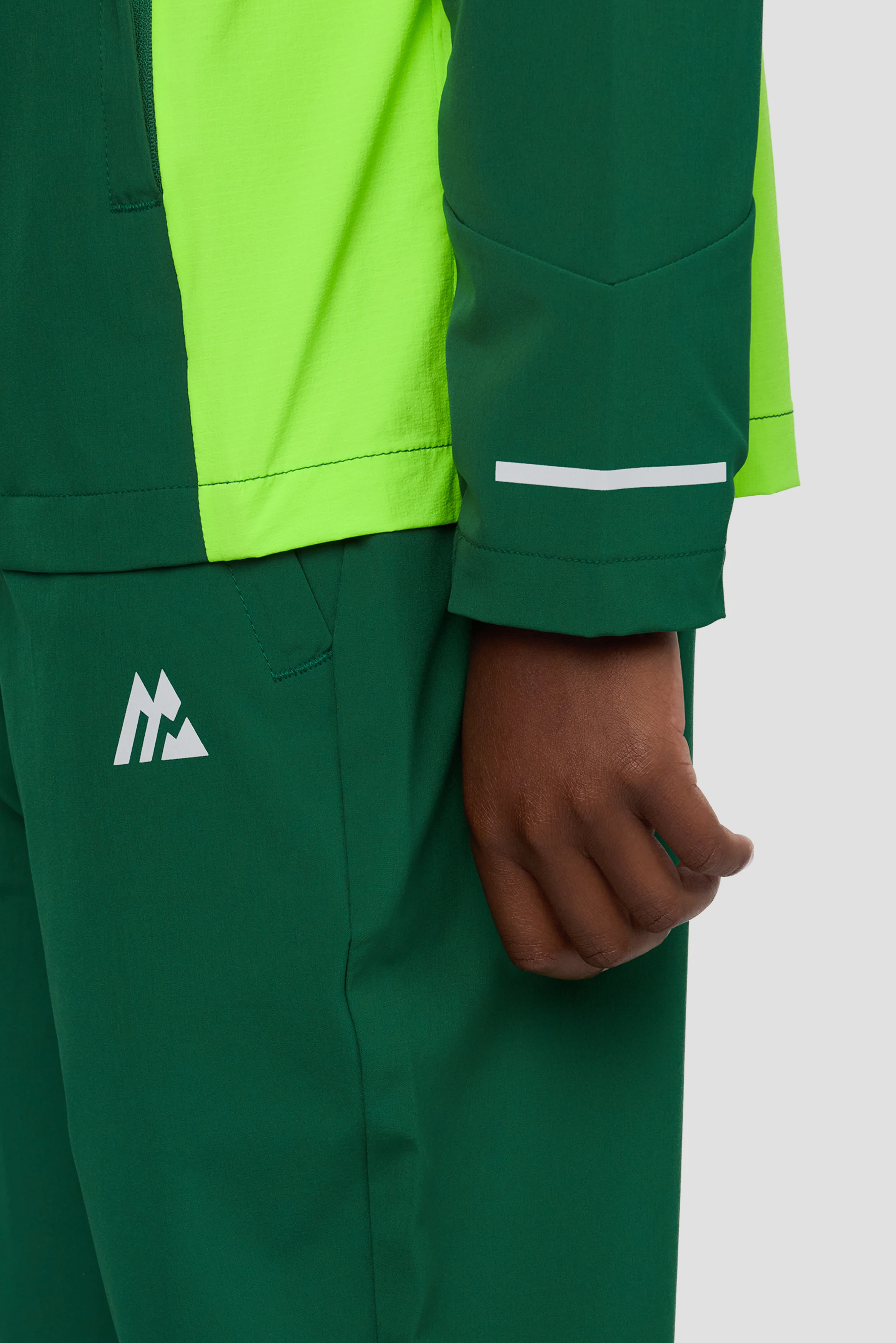 Boys Vortex Pant - Sherwood/Neon Green - Image 7