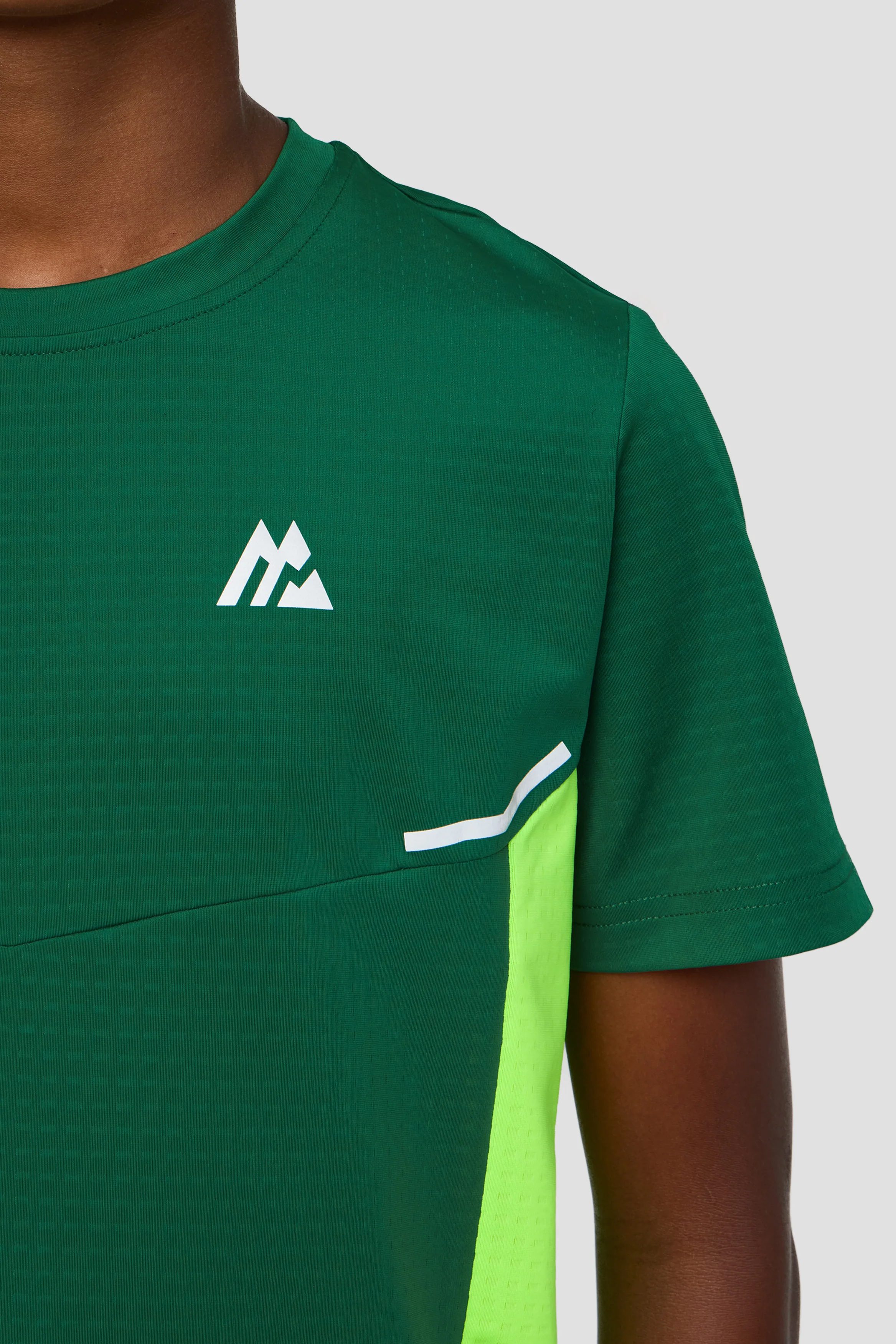 Boys Vortex T-Shirt - Sherwood/Neon Green - Image 6