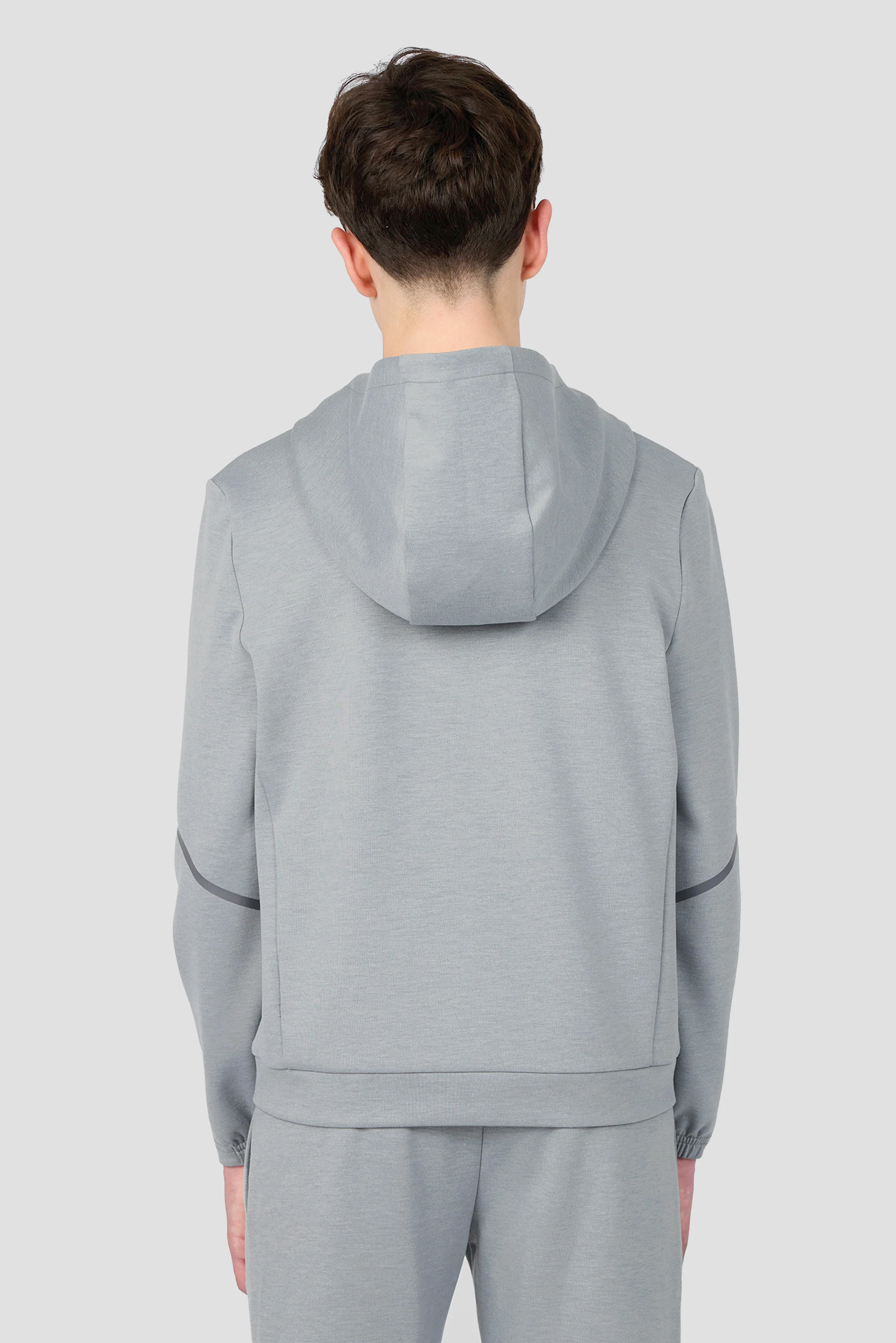 Boys Zenith Hood - Platinum Grey Marl - Image 2
