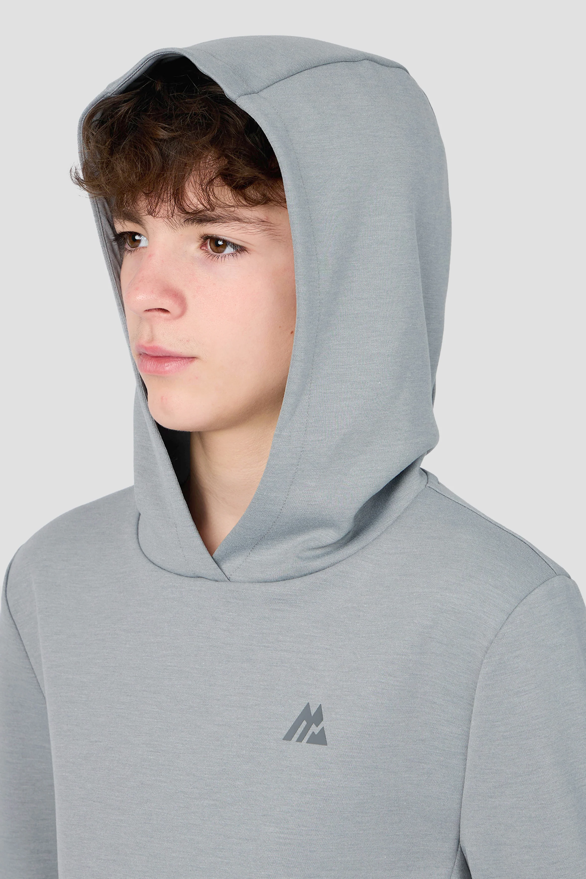 Boys Zenith Hood - Platinum Grey Marl - Image 3